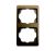 Busch-Jaeger 1732 KA-21 cover frame, 2-way frame bronze