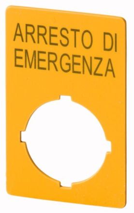 Eaton M22-XZK1-I99 emergency stop sign, 121370