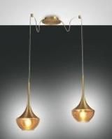 Fabas Luce 3623-42-119 satin brass 2xE27 pendant light LB20