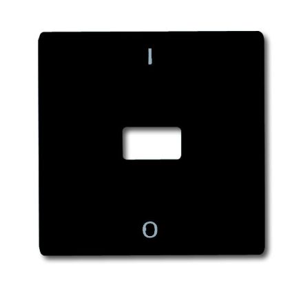 Busch-Jaeger 2108-35 rocker switch, with print, open for symbol anthracite