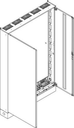ABN earthed IP43 1300x1980x210mm floor standing housing (SV512)