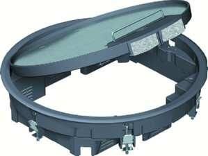 OBO Bettermann GESR7/10U (30871F6) graphite black device insert, 7405456