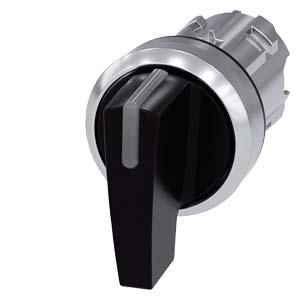 Siemens 3SU1052-2CM10-0AA0 toggle switch illuminated 22mm round metal black
