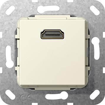 Gira 567001 HDMI cable breakout insert cream white