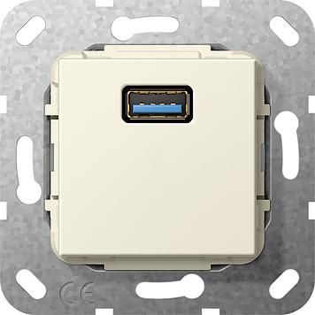 Gira 568201 USB 3.0 A Gender Changer insert cream white