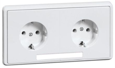 Hochköpper 00797711 D 95.6512/3.02 NA 2-way pure white socket SCHUKO