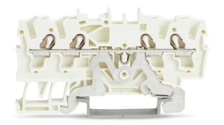 Wago 2002-1408 TOPJOB S 2.5qmm white 4 conductor shield terminal