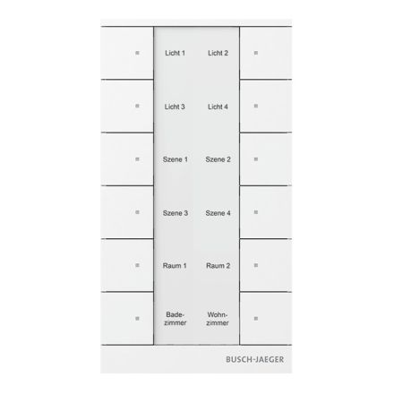 BUSCH-JAEGER SB-F-12.0.11-84 f@h pushbutton sensor tenton | 12-fold | studio white