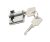ABN keyed alike 2 keys 40mm profile half cylinder ( 50994 )