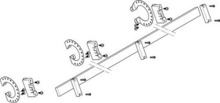 ABN N/PE with CU 30x10mm 1-pole 27° busbar module (MXSC41361)