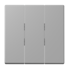 Jung LC993BF204 rocker switch 3-way, thermoplastic lacquered, LS series, grey medium ( LC32012 )