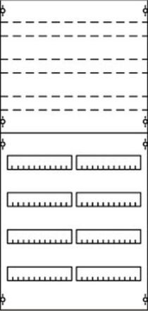 ABB Striebel & John 2V3KA DIN rail device module row spacing 125mm, 7RE / BH3, 2FB, 2CPX037642R9999