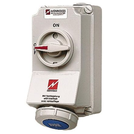 Mennekes 5607A DUO 32A 5-pin 9h 230V IP67 wall socket