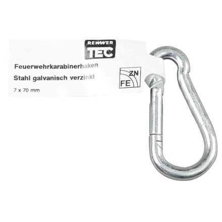 REWWER-TEC 265169 EAN fire brigade carabiner.7x70 galvanized