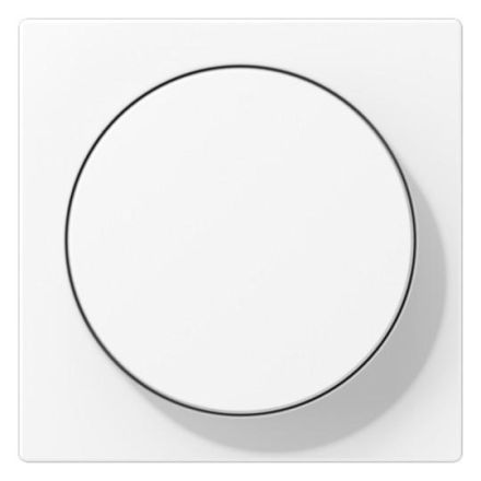 Jung A1740BFWWM cover for rotary dimmer, thermoplastic lacquered, series A, snow white matt