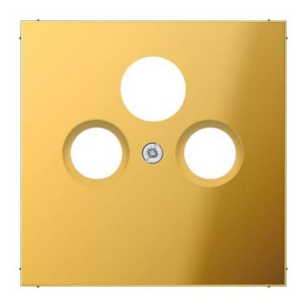 Jung GO2990SAT cover for universal satellite/BK sockets, metal gold-coloured PVD-coated, LS series, gold-coloured
