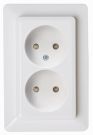 Kopp 950513007 2-way HK02 arctic white socket
