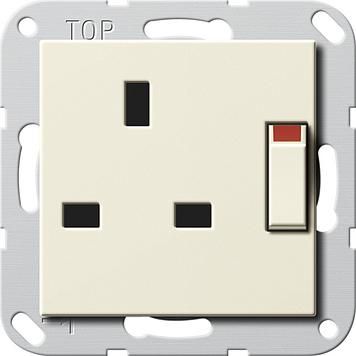 Gira 277801 socket BS 13 A KS switchable System 55 cream white