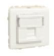 EFAPEL COV RING W/SING SUPPORT F/RJ45 CONNECT MT WH