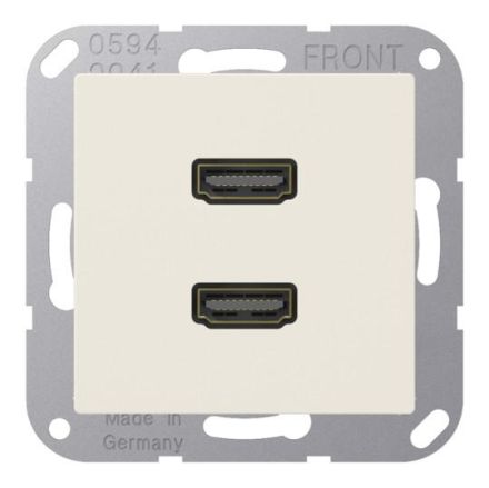 Jung MAA1133 Multimedia connection system 2 x HDMI, AS series, white