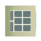 Issendorff 30285 8 keys 6 LEDS bar gr. integrated TS champagne glass keypad