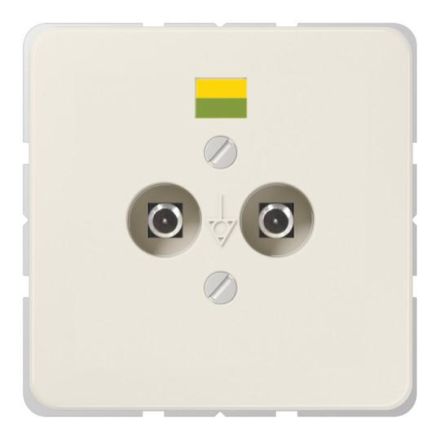 Jung 565-2 equipotential bonding socket, Duroplast, CD series, white