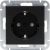 Kopp 940050000 HK07 black matt SCHUKO socket
