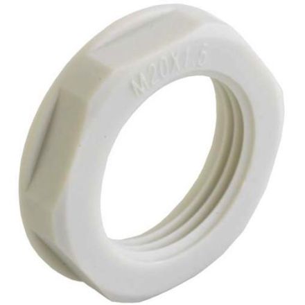 Kaiser 8255.40 M40x1.5 plastic with flange light grey lock nut
