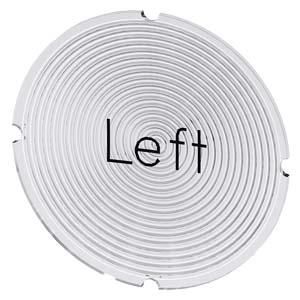 Siemens 3SU1900-0AB71-0DR0 Insert plate round milky symbol left