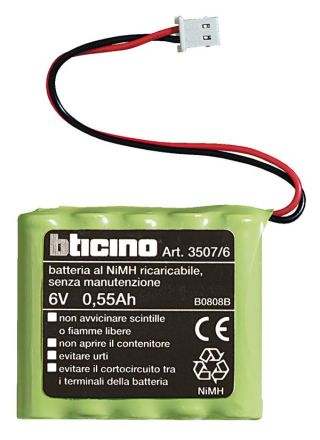 Bticino 3507/6 battery 6V 0, 5Ah for heating center