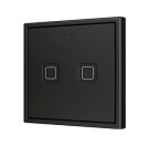 ZENNIO ZVIT70X2A KNX pushbutton sensor Tecla 70 | 2-fold | black