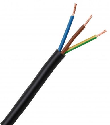 Kopp 152325008 PVC hose line 3x0.75mm black, 25m