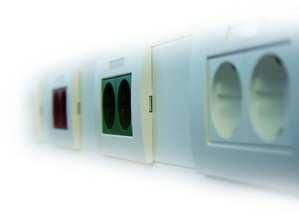 PROTEC.class 05103934 Cable duct socket unit PBRSE2G green 2-way for PBR70