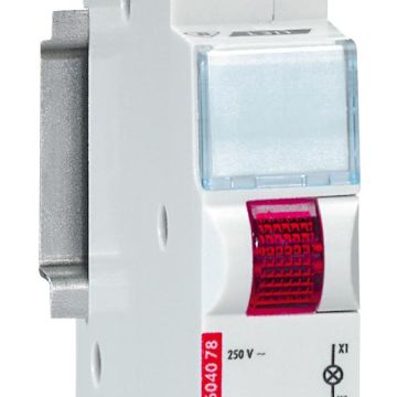 Legrand 604078 LED indicator light TX3 1-way red 230VAC 1TE