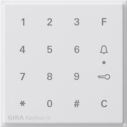 Gira 851366 attachment code keypad TX_44 pure white