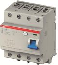 ABB Stotz-Kontakt F404A-K40/0.03, residual current device 40A, 0.03mA, 400VAC, 50Hz, 4P, plug-in, short-time delayed, 2CCF544310E0400