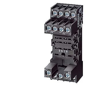 Siemens LZS:PT78740 Socket LZS: PT78740 Relay with 4 changeover contacts