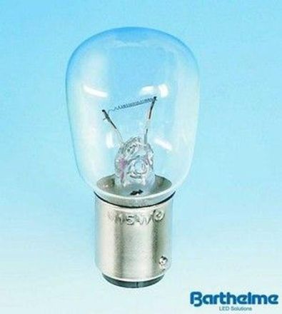 Barthelme 00992325 BL 26x57mm BA15d clear 240V 25W bulb lamp