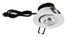 EVN PC650060102 IP65 350mA 6W 3000K 620lm round pivoting LED recessed ceiling spotlight
