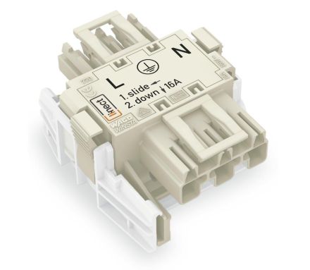 Wago 770-6223 device socket 3p ger series 770 plug/socket
