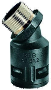 Flexa 15102010212 RQBK45-M AD10.0 M12x1.5 black plastic quick screw connection