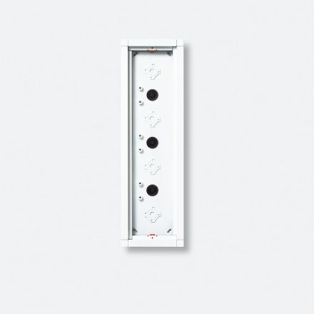 Siedle GA 612-4/1-0 SM surface-mounted housing in silver metallic