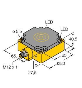 Turck 1623805 NI75U-CP80-AP6X2-H1141 Inductive Sensor