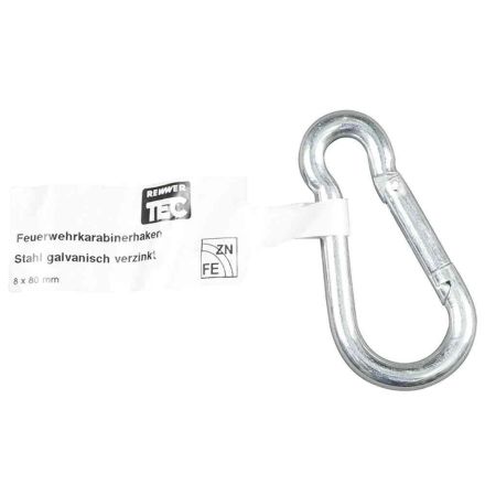 REWWER-TEC 265173 EAN fire brigade carabiner 8x80 galvanized