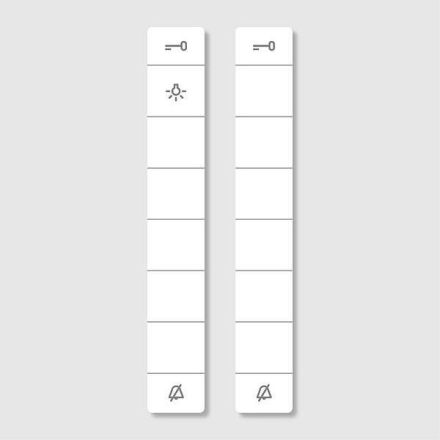Siedle 200029577-00 Lettering insert for button functions for HTC 811/HT 840/HTV 840 white