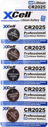 Hückmann 145592 Lithium 3V CR2025 XCell (PK=5) button cell