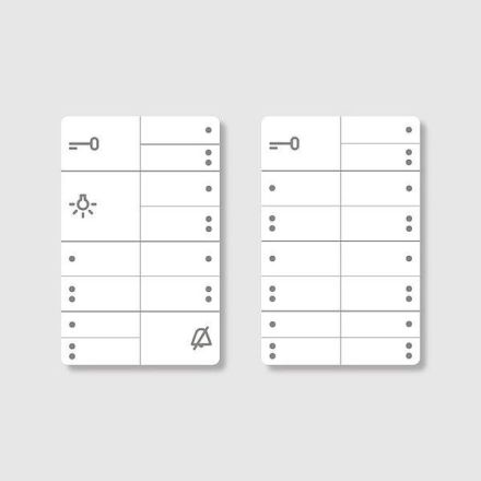 Siedle 200039964-00 lettering insert for BFC 850-0 white