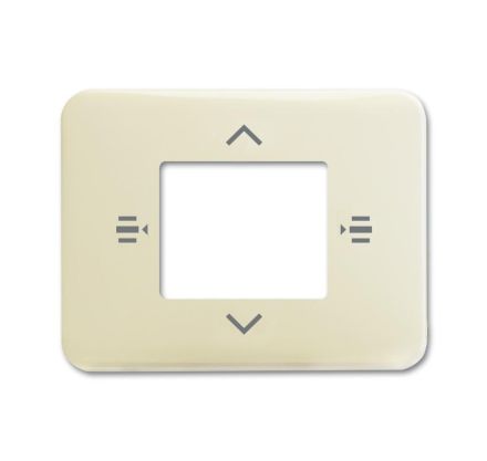 Busch-Jaeger 6108/61-22G central plate for control element 6-way ivory/white