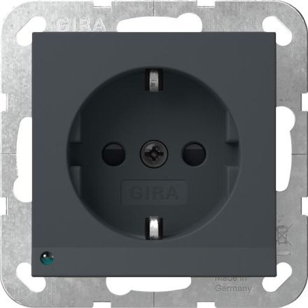 Gira 417028 LED light+SH System 55 anthra socket SCHUKO