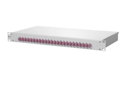 METZ CONNECT 1502507524-E OpDAT fix VIK 24xLC-D violet OM4 grey patch panel